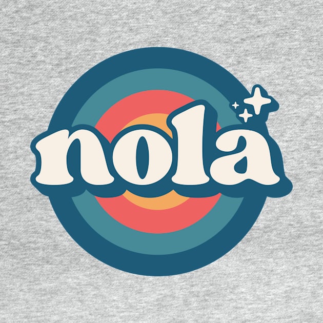 Vintage NOLA Sunset Seal // Retro City Emblem for New Orleans, Louisiana by Now Boarding